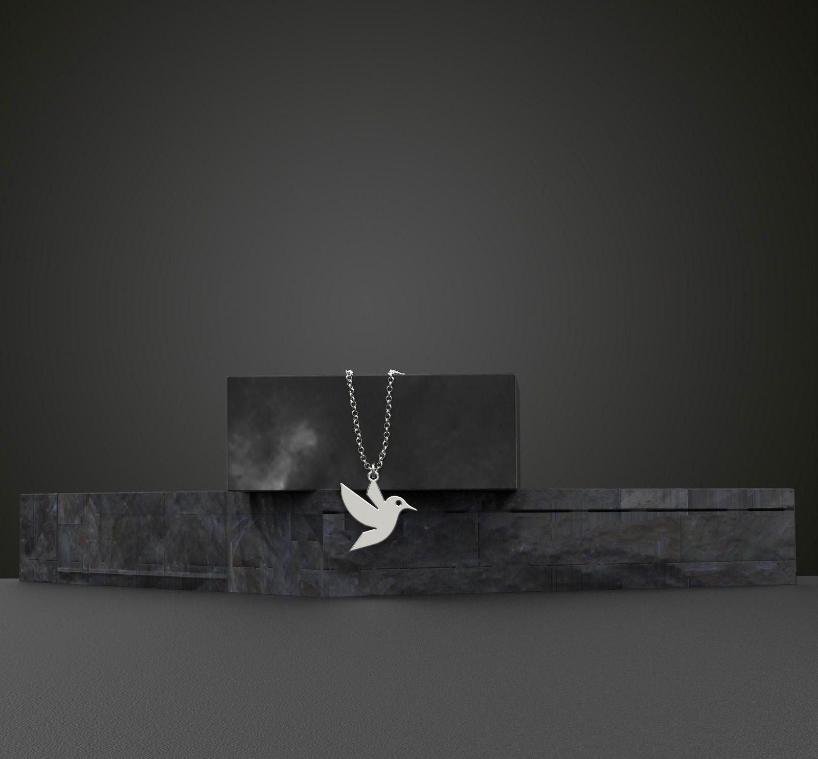 14k gold Hummingbird Necklace for Women - InfinityJools