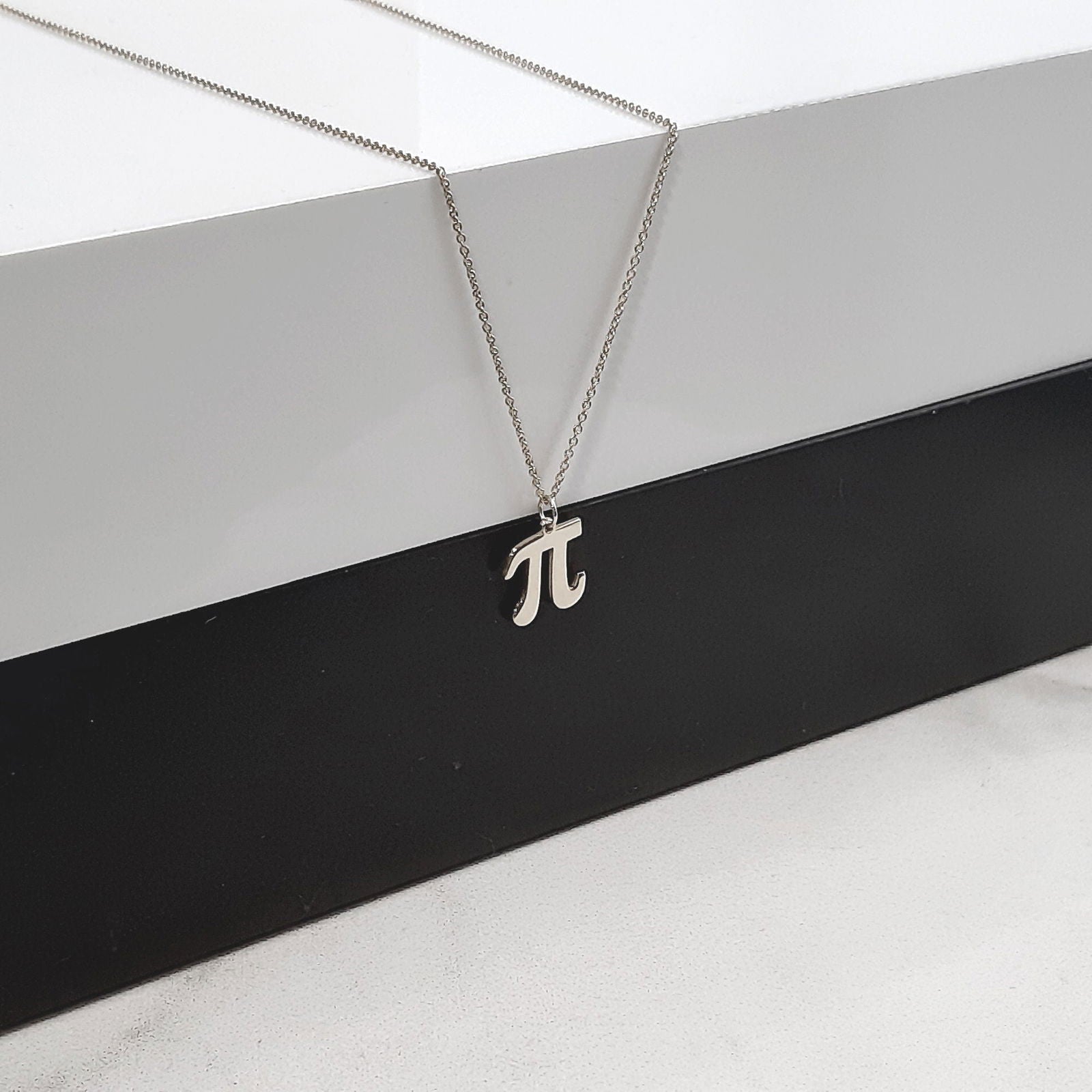14k gold Pi necklace, math pendant - InfinityJools