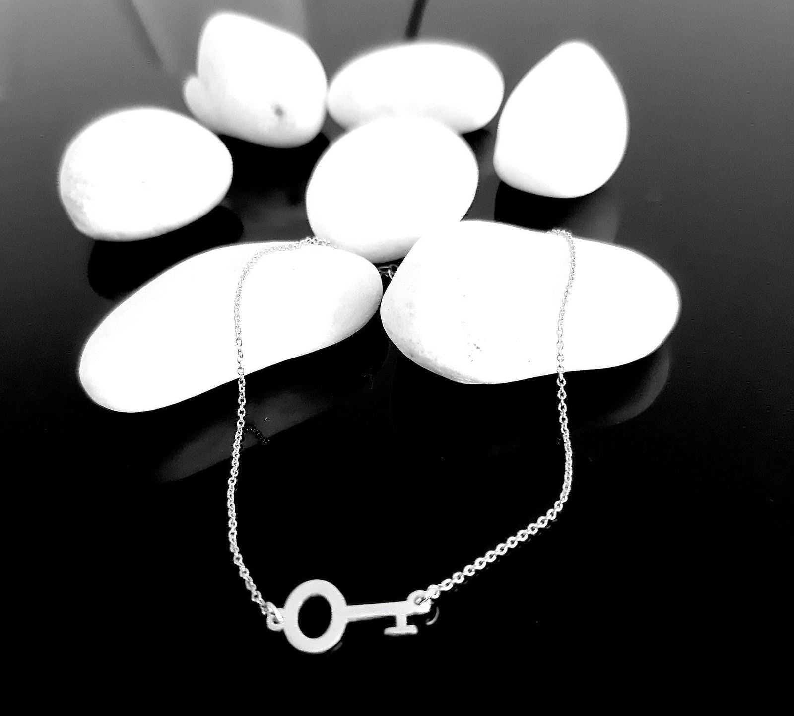 14k solid gold Key Bracelet - InfinityJools