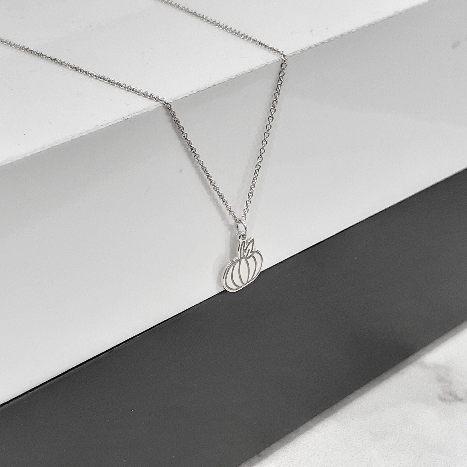 14k Gold Pumpkin Necklace - InfinityJools