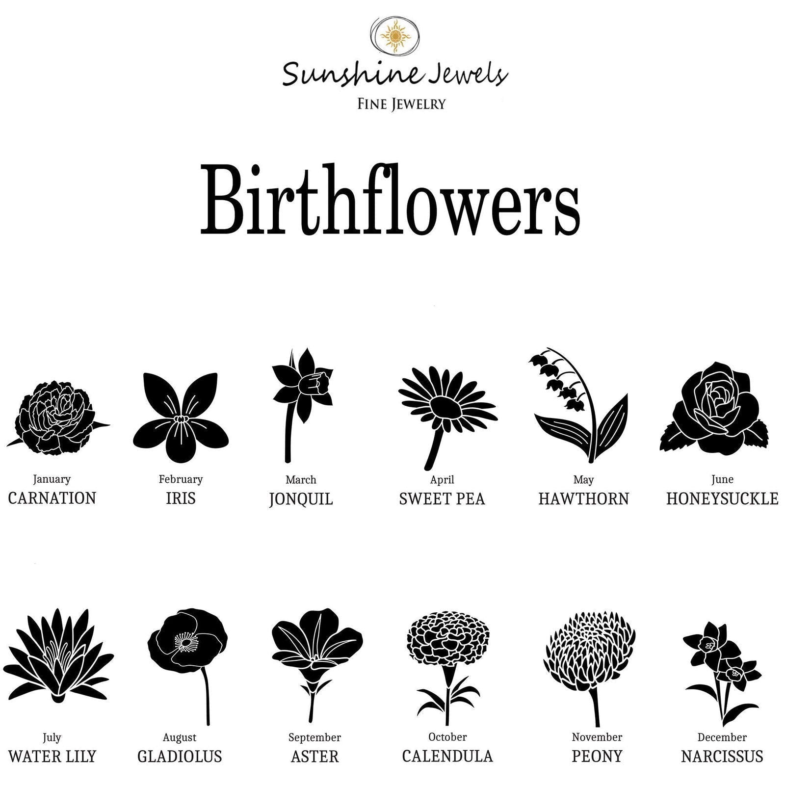Birth Flower Necklace - InfinityJools