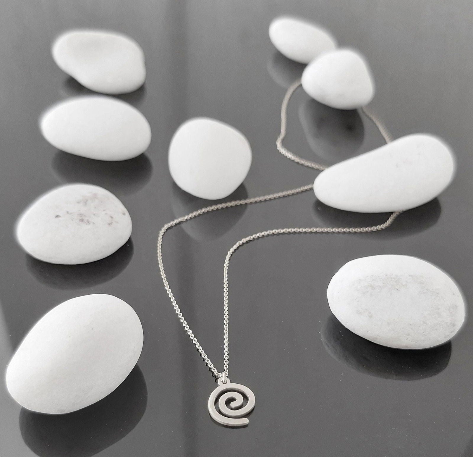 Spiral 14K Gold Pendant Necklace - InfinityJools