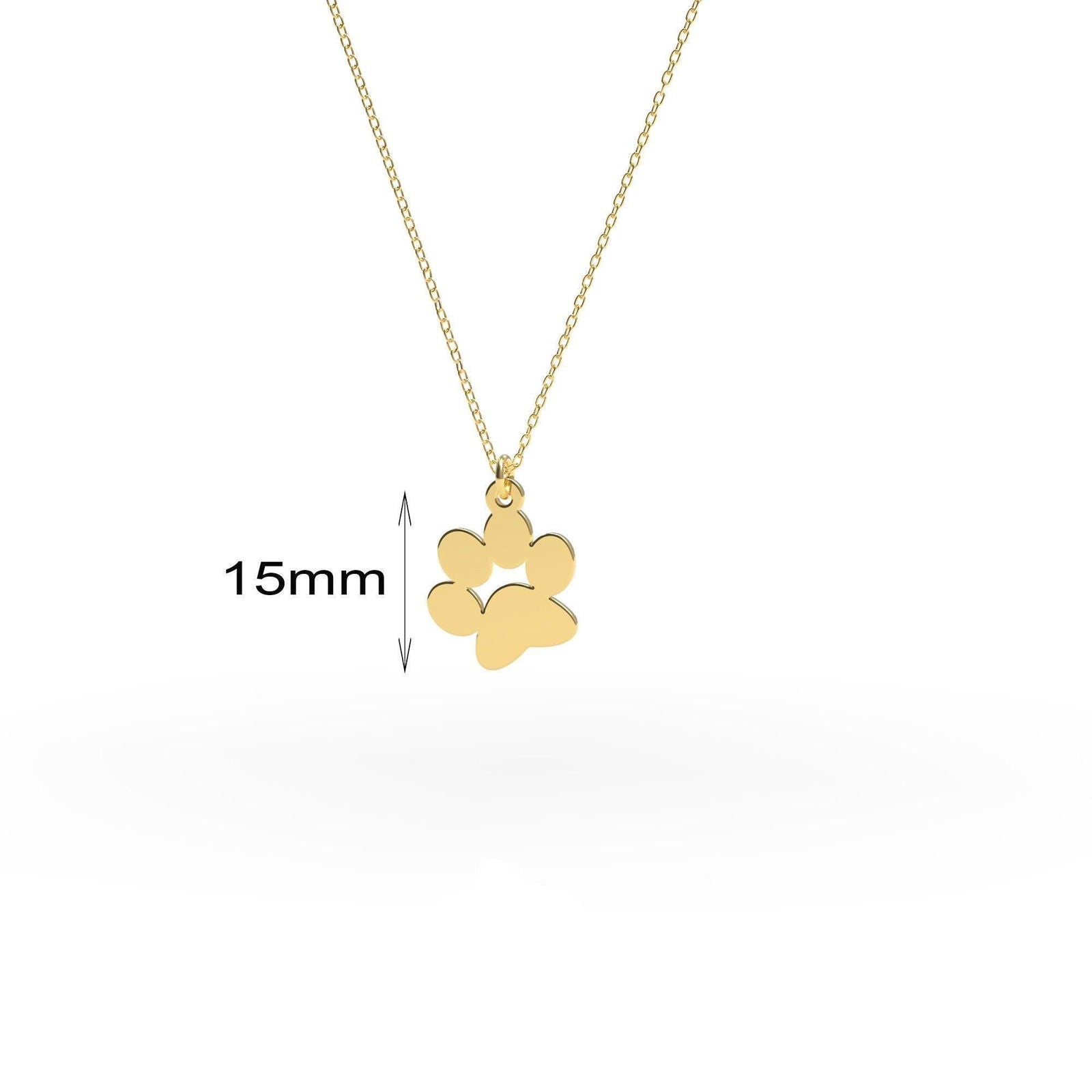 Unique gold Paw necklace - InfinityJools