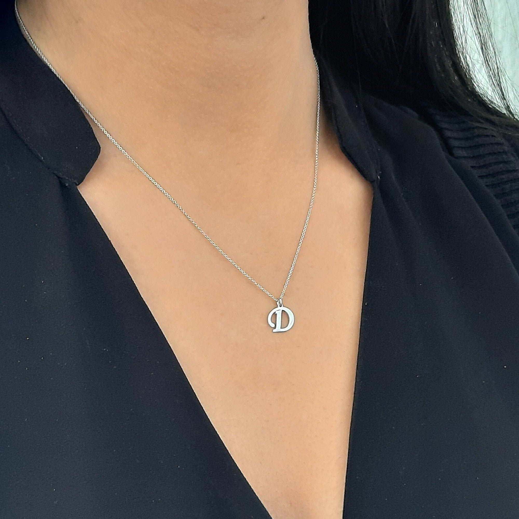 14 solid gold Personalized Letter Necklace