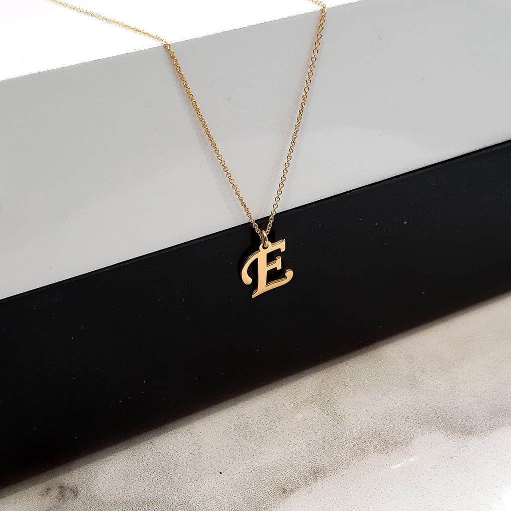 14 solid gold Personalized Letter Necklace