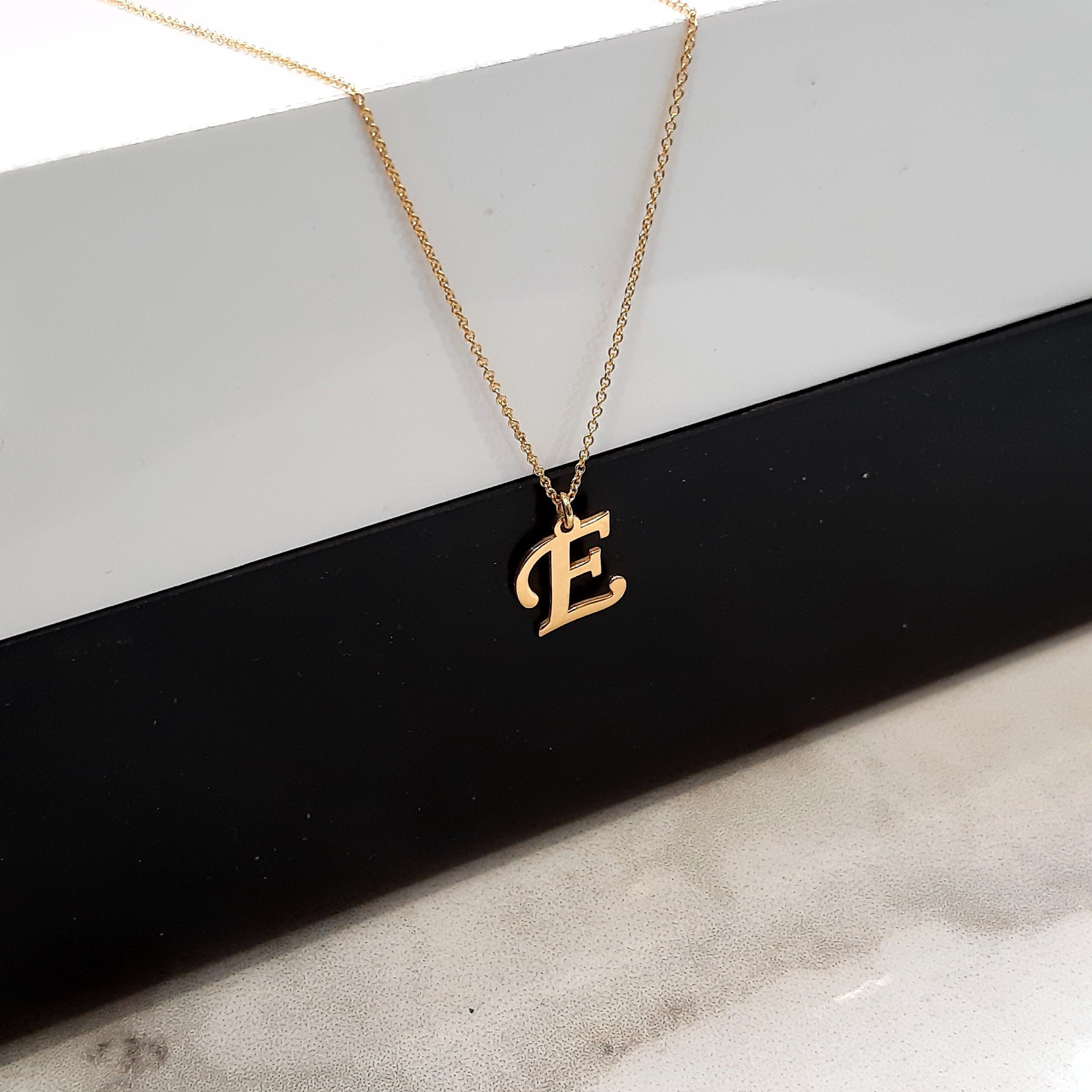 14 solid gold Personalized Letter Necklace