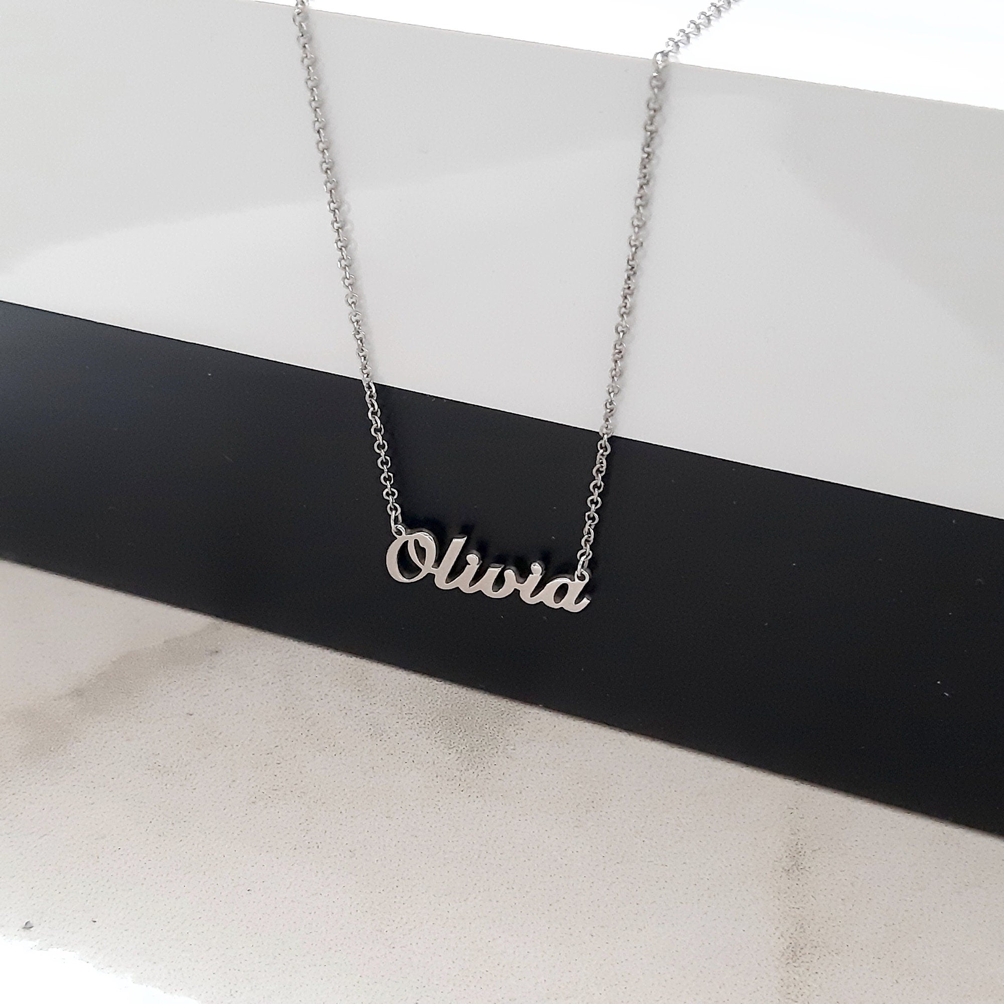 Solid Gold Name Necklace