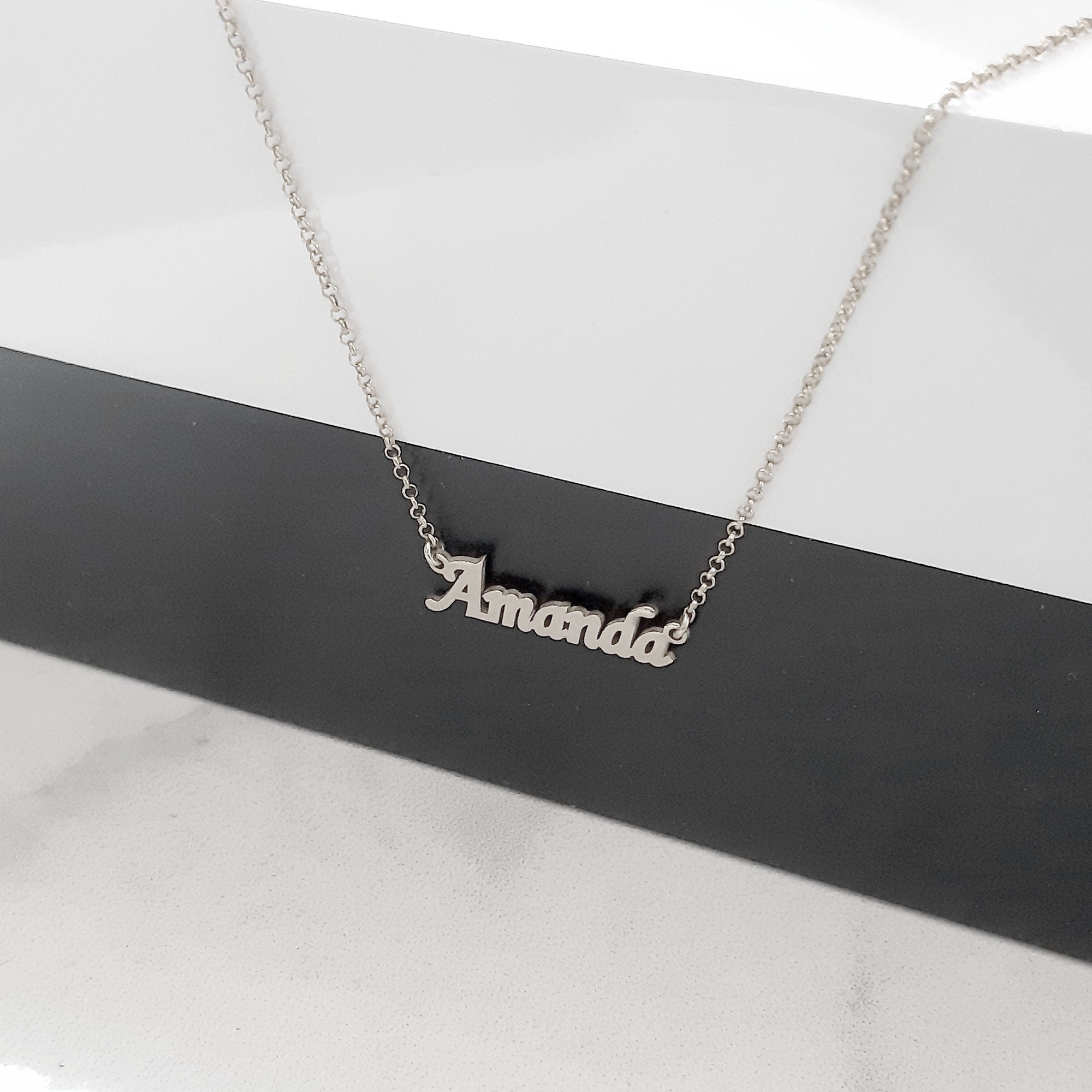 Solid Gold Name Necklace