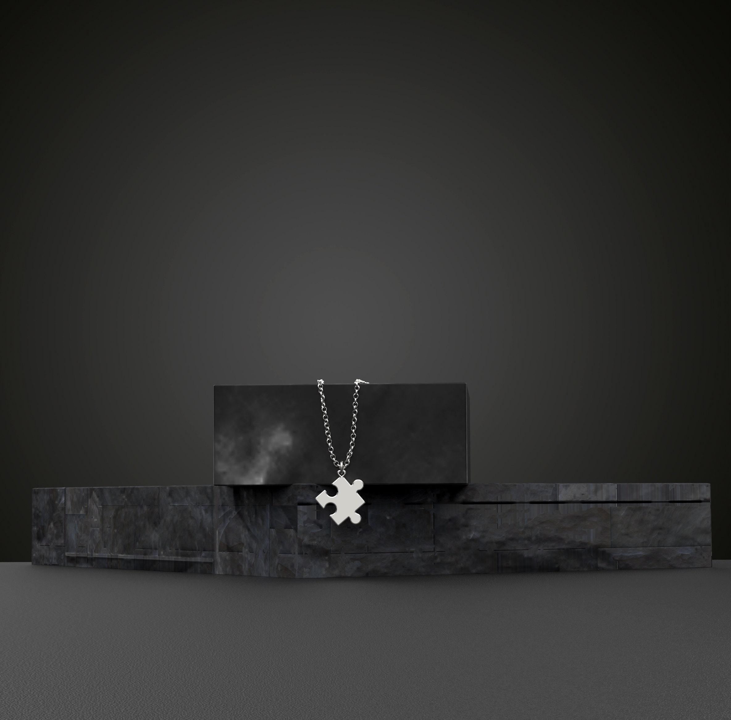 Handmade Solid Gold Puzzle Necklace