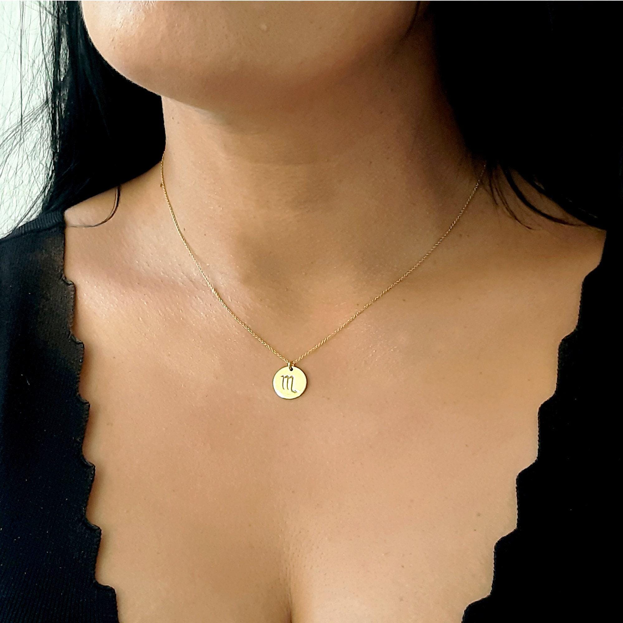 14k solid gold Chinese zodiac necklace