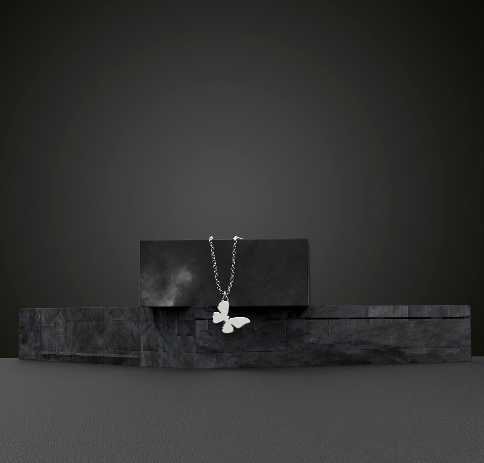 Tiny Gold Butterfly Necklace - InfinityJools